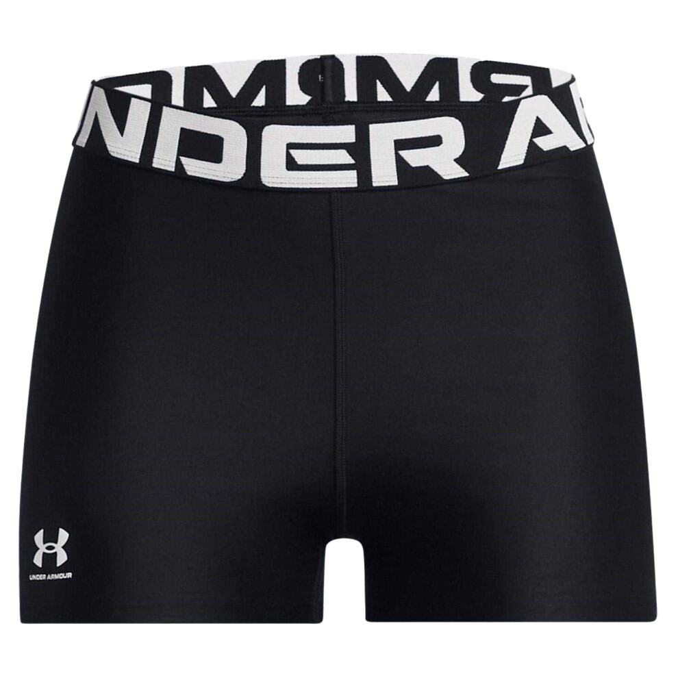 Under Armour (18 Uk S, Black) Womens/Ladies Heatgear Compression Shorts