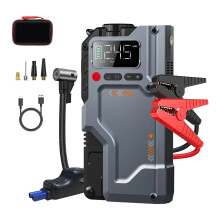 Car Jump Starter with 150PSI Air Compressor8.5L Gas,7.0L Diesel,6000A Power Bank