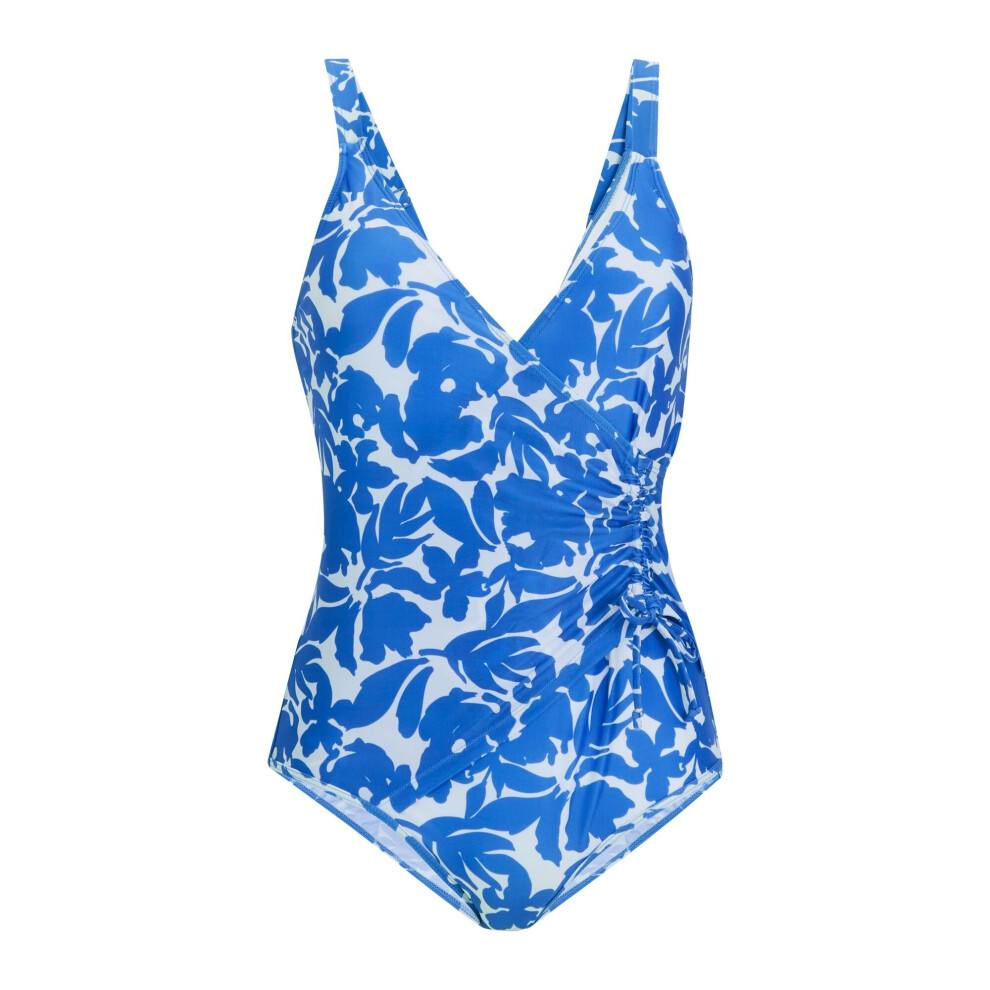 Regatta (8 Uk, Blue) Womens/Ladies Baylenne Fleur Bloom One Piece Swimsuit