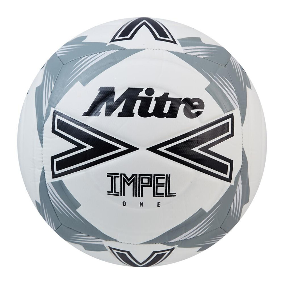 Mitre (4, White/Black/Grey) Impel One 2024 Football
