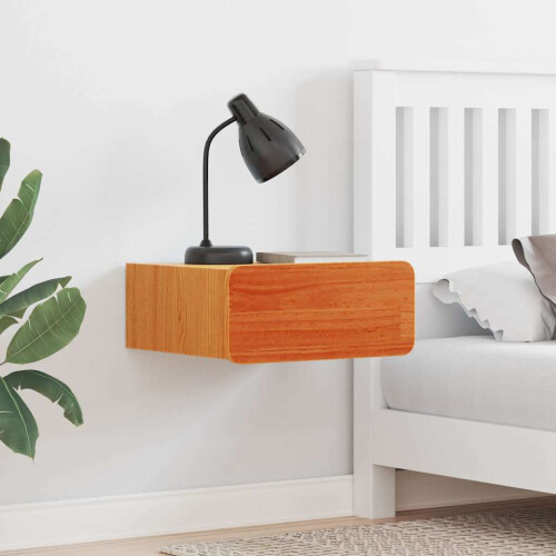 VidaXL vidaXL Bedside Table Wax Brown 39 x 34 x 16.5 cm Solid pine wood