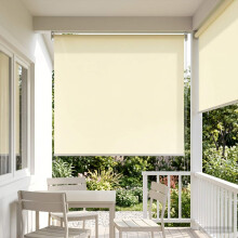 vidaXL Outdoor Roller Blind UV Protection Cream 140 x 230 cm