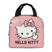 Hello Kitty lunchtas met ritssluiting, waterdicht en herbruikbaar, koeltas/lunchbox voor dames en heren, voor kantoor/picknick/werk - Stijl 4