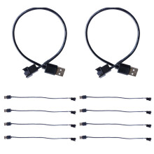 10 st USB till 4-pins fläktadapterkablar dator-PC-fläkt 5V USB till dator-CPU-fläktkabel