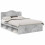 VidaXL vidaXL Bed Frame Concerte Grey 150 x 200 cm Solid Pine Wood 2
