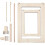 2 σετ ξύλινων αργαλειών πλεξίματος DIY με ξύλινο σκελετό & βελόνα & πιρούνι & ραβδί 1