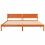 VidaXL vidaXL Bed Frame with Headboard Wax Brown 200 x 200 cm Solid Pine Wood 5
