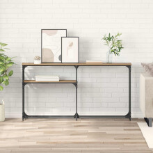 vidaXL ConsoleTable Artisan Oak 145 x 22.5 x 75 cm Engineered Wood