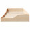 VidaXL vidaXL Bed Frame Brown 100 x 200 cm Solid Pine Wood 3