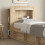 VidaXL vidaXL Headboard Cabinet with Storage Sonoma Oak Engineered Wood 2
