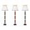 3X 1/12 Dollhouse Miniature LED Light Floor Lamp Battery Powered  Wireless Operated 1