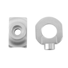 2X Bike Chain Tensioner Adjuster Aluminum Alloy Bicycle Fastener Bolt Single Speed Bicycle Bolt Screw Silver