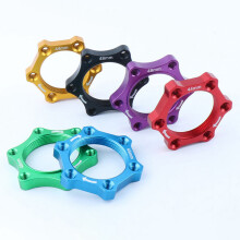 2X Mountain Bike Hub Disc Brake Rotor Adapter for Bicycle Freewheel Bicycle Accessories Red