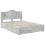 VidaXL vidaXL Bed Frame Concrete Grey 150 x 200 cm Engineered Wood 4
