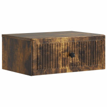 vidaXL Bedside Cabinet Smoked Oak 49 x 34.5 x 20 cm Engineered Wood
