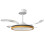 Homcom Ventilador Techo Luz Marrón 95 x 95 x 36 cm 1