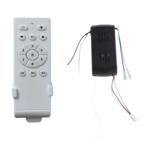 2X Universal Ceiling Fan Remote Control Kit Low Voltage 30w  Fan Light Driver Controller 6-Speed & Timing Remote 1