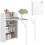 Homcom Mesa Plegable Comedor Blanco 78.5 x 91 x 93 cm 1