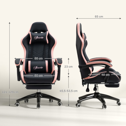 Vinsetto Silla Gaming Negro 65 x 65 x 129 cm 2