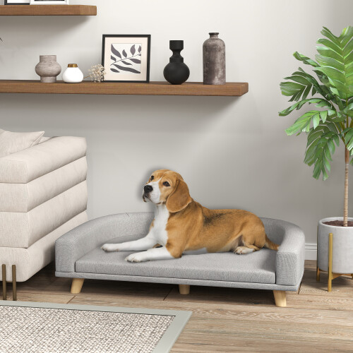 PawHut Sofá para Mascota Gris 98 x 67 x 25 cm 1