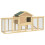 PawHut Gallinero Marrón 204 x 85 x 93 cm 1