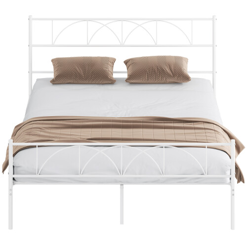Homcom Estructura de Cama Blanco 161.5 x 208 x 98 cm