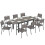 Outsunny Conjunto de Jardín Gris 225 x 85 x 75 cm 1