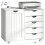 Homcom Mueble para Impresora Blanco 78 x 40 x 65.5 cm 1