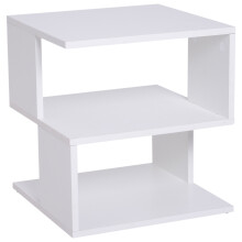Mesilla Centro 2 Nivele Blanco 40 x 40 x 43cm