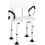 Homcom Silla para Ducha Blanco 54 x 52 x 82 cm 1