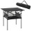 Outsunny Mesa de Camping Plegable Negro 70 x 70 x 69 cm 1