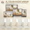 Homcom Sofá Dos Plaza Beige 134 x 74 x 84 cm 6