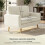 Homcom Sofá Dos Plaza Beige 134 x 74 x 84 cm 3