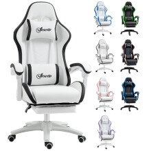 Silla Gaming Blanco 65 x 65 x 129 cm