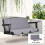 Outsunny Cojines para Columpio Gris 130 x 45 x 5 cm 2