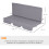 Outsunny Cojines para Columpio Gris 130 x 45 x 5 cm 3