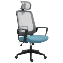 Silla de Oficina Azul 63.5 x 63 x 125.5 cm