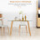 Homcom Mesa de Comedor Bicolor 120 x 60 x 76 cm 4