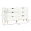 Homcom Cómoda con Cajone Blanco 120 x 40 x 76 cm 3