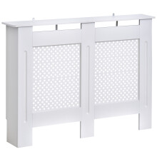 Cubre Radiador Madera Blanco 111.5 x 19 x 82 cm