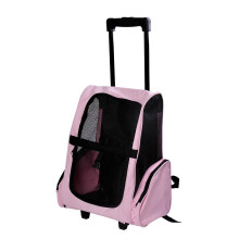 Transportín Carrito para Mascota Rosa 42 x 25 x 55 cm