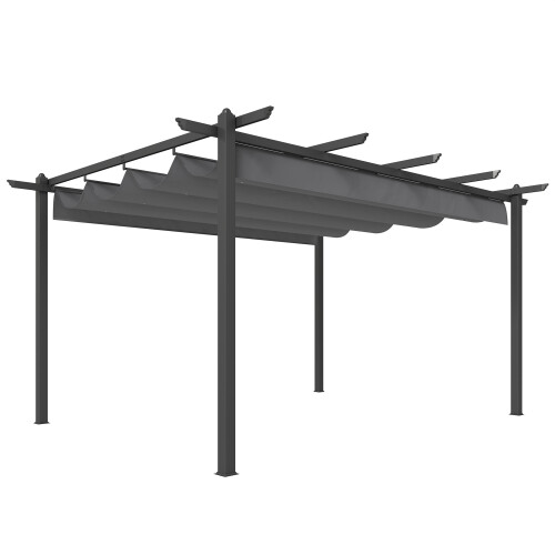 Outsunny Pérgola Gris 396 x 296 x 220 cm