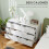 Homcom Cómoda con Cajone Blanco 120 x 40 x 76 cm 5