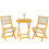 Outsunny Conjunto de Bistró Marrón 48 x 55.5 x 88 cm 1