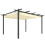 Outsunny Pérgola Beige 396 x 296 x 220 cm 1