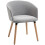 Homcom Sillón Individual Gris 57 x 56 x 72 cm 1