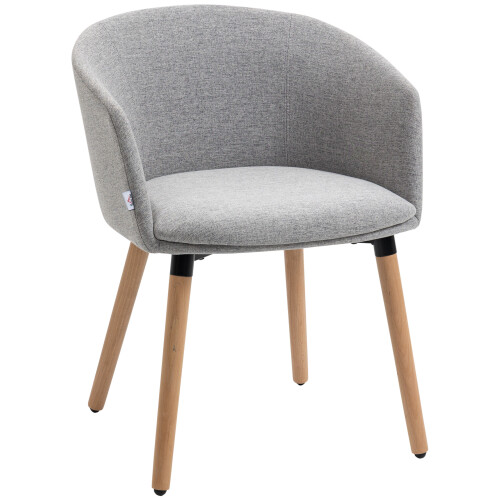 Homcom Sillón Individual Gris 57 x 56 x 72 cm