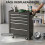 Homcom Carro de Herramienta Negro 61.5 x 33 x 82.5 cm 6