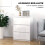 Homcom Cómoda con Cajone Blanco 55 x 34 x 75 cm 4