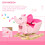 Homcom Caballito Balancín Infantil Rosa 60 x 35 x 45 cm 4